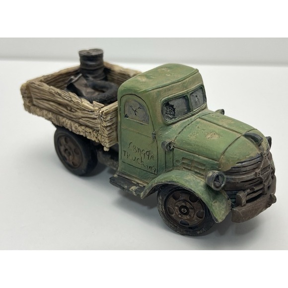 Dodge Truck Model Green Toy SS SARNA Vintage Junkyard‎ Truck Car Diorama - Picture 1 of 12
